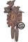 Side view of the Traditional 12" Eight Day Black Forest Cuckoo Clock