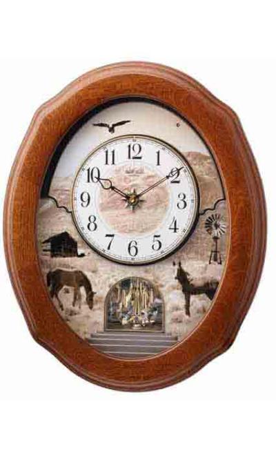 Rhythm 4MH418WU06 Joyful Prairie Musical Clock