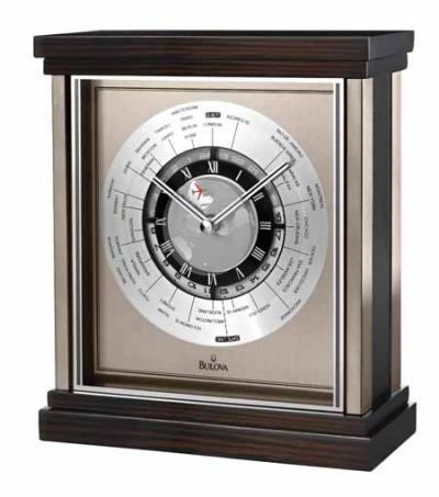 Bulova B2258 Wyndmere World Time Desk Clock