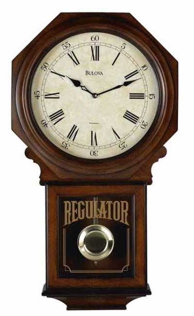 Bulova C3543-II Ashford II Chiming Regulator Wall Clock