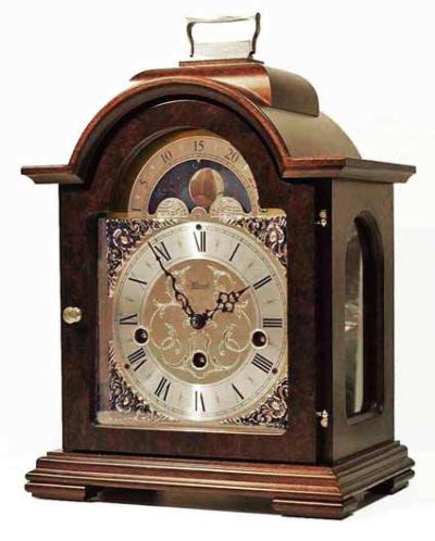 Hermle Debden 22864-030340  Keywound Walnut Mantel Clock