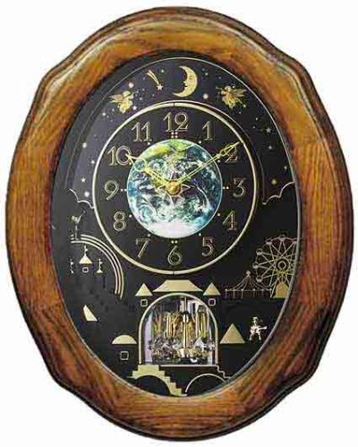 Rhythm 4MH438WU06 Timecracker Moonlight Magic Motion Clock