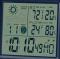 LCD Display closeup of the Bulova Forecaster B1708 Digital Weather Station