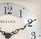 Dia detail of the Bulova B1500 Kingston Chiming Table Clock