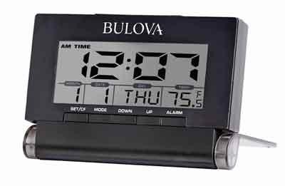 Bulova B1707 LCD Alarm Clock