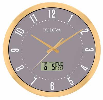 Bulova C4830 Lobby Auto-Set Wall Clock