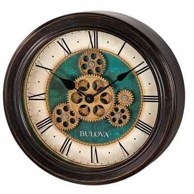 Bulova C4833 Industrial Motion Wall Clock