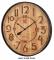 Side detail of the Bulova C4803 Frank Lloyd Wright Taliesin Large Wall Clock