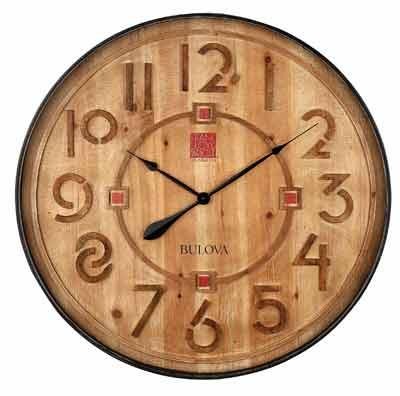 Bulova C4803  Frank Lloyd Wright Taliesin Large Wall Clock