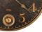 pendulum detail of the Howard Miller Union Depot 625-733 Gallery Wall Clock