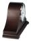 Side view of the Black coffee finish on the Howard Miller Salem 635-226 Chiming Mantel Clock