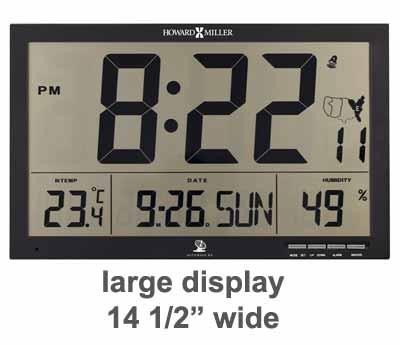 Howard Miller 625-770 Ayden Large Atomic LCD Clock