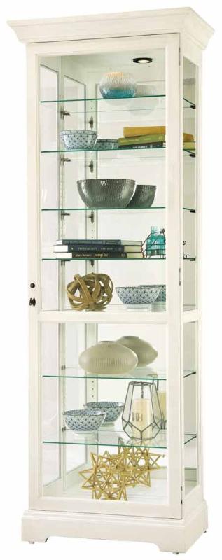 Howard Miller Chesterbrook 680-662 White Linen Curio Cabinet