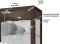 upper curio detail - Howard Miller Larson 680-750 Espresso Curio Cabinet