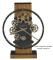 antique brass finished moving center gears -  Howard Miller Wilder 635-258 Accent Clock