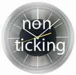 no tick wall clocks
