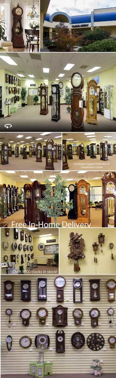 Our Grandfather Clock Showroom