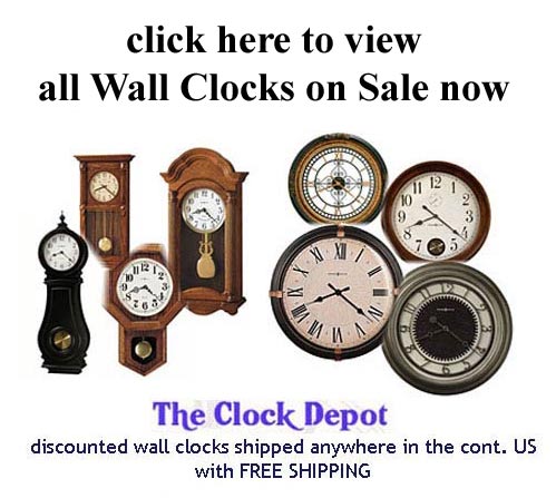 Wall Clocks Now on Sale at The Clock Depot